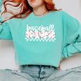 Cute Sports Baseball Mom Game Day Comfort Colors Sweatshirt Butter