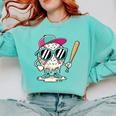 Dripping Baseball Baseball Lover Player Baseballer Comfort Colors Sweatshirt Butter