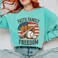 Faith Family Freedom Patriotic Christian Baseball Game Day Comfort Colors Sweatshirt Butter Faith Family Freedom Patriotic Christian Baseball Game Day Comfort Colors Sweatshirt Butter