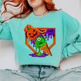 Halloween Baseball Ice Cream Drip Boys Girls Youth Comfort Colors Sweatshirt Butter