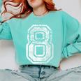 Jersey Number 8 Eight T-Shirt Football Number Baseball Mom Comfort Colors Sweatshirt Butter Jersey Number 8 Eight T-Shirt Football Number Baseball Mom Comfort Colors Sweatshirt Butter