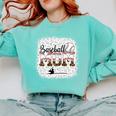 Leopard Baseball Mom Mama Mommy Bleached Comfort Colors Sweatshirt Butter Leopard Baseball Mom Mama Mommy Bleached Comfort Colors Sweatshirt Butter
