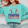 Pawpaw Rookie Of Year 1st Birthday Baseball Theme Matching Comfort Colors Sweatshirt Butter