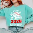 Proud Mom Of A 2026 Senior Baseball Graduation 2026 Comfort Colors Sweatshirt Butter