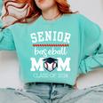 Senior Baseball Mom 2024 Senior Mom Class Of 2024 Baseball Comfort Colors Sweatshirt Butter
