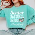 Senior Baseball Mom Class Of 2024 Baseball Player Son 2024 Comfort Colors Sweatshirt Butter