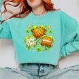 Shamrock Basketball Baseball Drip St Patrick's Day Boys Men Comfort Colors Sweatshirt Butter Shamrock Basketball Baseball Drip St Patrick's Day Boys Men Comfort Colors Sweatshirt Butter