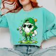 St Patrick Day Baseball Drip Ice Cream Men Boys Kids Comfort Colors Sweatshirt Butter