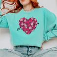 Valentine's Day Baseball Heart Softball Player Sports Lover Comfort Colors Sweatshirt Butter Valentine's Day Baseball Heart Softball Player Sports Lover Comfort Colors Sweatshirt Butter