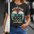 15歳の誕生日 2008年6月9日 15歳の誕生日 長袖tシャツ Tシャツ 彼女への贈り物