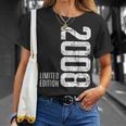 18歳の男の子、女の子、18 歳の誕生日プレゼント、限定版 2008 Tシャツ 彼女への贈り物