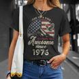 1976 愛国的なイーグル、50歳の誕生日、アメリカ国旗 愛国的 Tシャツ 彼女への贈り物