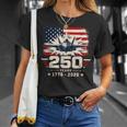 250Th Anniversary Usa Patriotic 250 Years American 4Th July Tシャツ 彼女への贈り物