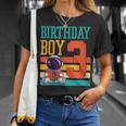 3 Year Old Birthday Boy Book Worm Reading Birthday Party T-Shirt Gifts for Her
