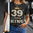 39歳の誕生日キング 39歳の誕生日パーティー Tシャツ 彼女への贈り物