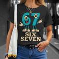 67 シックスセブン 6-7 面白いイタリアンブレインロットスラングゲームミーム Tシャツ 彼女への贈り物