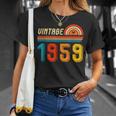 67歳の誕生日プレゼント 67歳 男性 女性 レトロ ヴィンテージ 1959 Tシャツ 彼女への贈り物