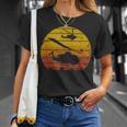 Ah-1Ziper Attack ヘリコプター イラク砂漠 サンライズ ビンテージ Tシャツ 彼女への贈り物
