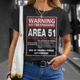 Alien Area 51 警告サイン ラスベガス Nv Tシャツ 彼女への贈り物