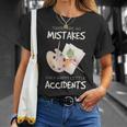 Artist Mistakes Happy Accidents アートパレット 絵画 引用 長袖tシャツ Tシャツ 彼女への贈り物