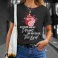 As For Me And My Drums We Willerve The Lord Drummer Tシャツ 彼女への贈り物