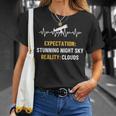 Astrofotografía Arte Para Hombres Es Astrofotógrafo Estrellas Manga Larga Camiseta unisex Regalos para ella