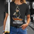 Aura Farming オーラ ウェーブ インドネシアボート ミーム エネルギー バイブ Tシャツ 彼女への贈り物