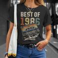 Best Of 1986 カセットテープ 40年 音楽 レトロ 誕生日 Tシャツ 彼女への贈り物