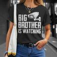 Big Brother Is Watching Government Massurveillance Cctv Tシャツ 彼女への贈り物