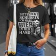 Bitte Nichtchubsen Ich Habe Bier In Der Hand Trinkspiel T-Shirt Geschenke für Sie