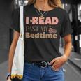 Book Lover I Read Past My Bedtime Bookworm Reader Librarian T-Shirt Gifts for Her