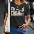 The Catfather 面白い猫 お父さん 父の日 ビンテージ 猫 父親 Tシャツ 彼女への贈り物