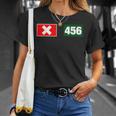 Cool 456 Code Number Illustration Novelty Graphic s Tシャツ 彼女への贈り物