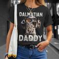 Dalmatian Daddy Cani Papà Festa Del Papà Dad Dalmata Maglietta Regalos para ella