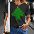 De La Bandera Del Líbano Orgullo Libanés Beirut Líbano Camiseta unisex Regalos para ella
