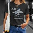 The Eagle Is Mypirit Animal F-15 戦闘機 飛行機 Tシャツ 彼女への贈り物