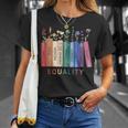 Equality Flower Books Equal Rights Social Justice Feminist T-Shirt Gifts for Her Equality Flower Books Equal Rights Social Justice Feminist T-Shirt Gifts for Her