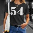 Fifty Four 数字 54 ナンバー Tシャツ 彼女への贈り物