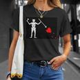 Flag Of Beard Jolly Roger 海賊旗 Tシャツ 彼女への贈り物