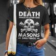 Freemasonkull Quote Deathmiles Mason ユーモア フリーメイソン Tシャツ 彼女への贈り物