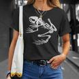 Frogman Bonefrog アンティーク調ホワイトプリント Tシャツ 彼女への贈り物