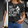 Eatleep Icekate Repeat フィギュアスケート Tシャツ 彼女への贈り物