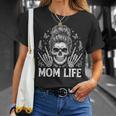 Feral And Unhinged Moms Club Skeleton Coffee Mom Humor T-Shirt Gifts for Her