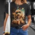 Golden Doodle Iced Coffee Dog Mom Doodle Lover Vintage T-Shirt Gifts for Her