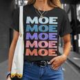 Modern Repeated Text Moe Tシャツ 彼女への贈り物