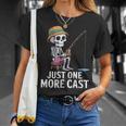 keleton Fishing Just More キャスト引用 Tシャツ 彼女への贈り物
