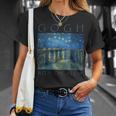Gogh With The Flow 星月夜 ゴッホの絵画 Tシャツ 彼女への贈り物
