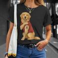 Golden Retriever I Love Mom Mother's Day Dog Lover T-Shirt Gifts for Her