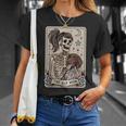 Gsp Mom German Shorthaired Pointer Mom Tarot Card Skeleton T-Shirt Gifts for Her