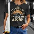 It's A Beautiful Day To Leave Me Alone Inrovert Tシャツ 彼女への贈り物